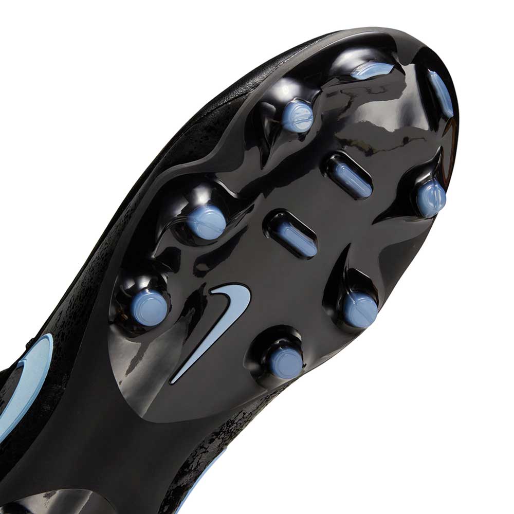 Men's Tiempo Maestro Academy FG/MG Soccer Cleat - Black/Ice Blue - Regular (D)