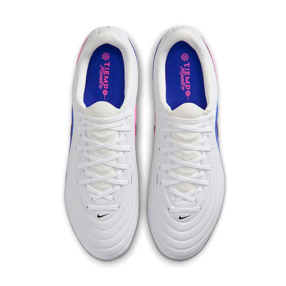 Men's Tiempo Maestro Academy FG/MG Soccer Cleat - White/Black/Racer Blue - Regular (D)