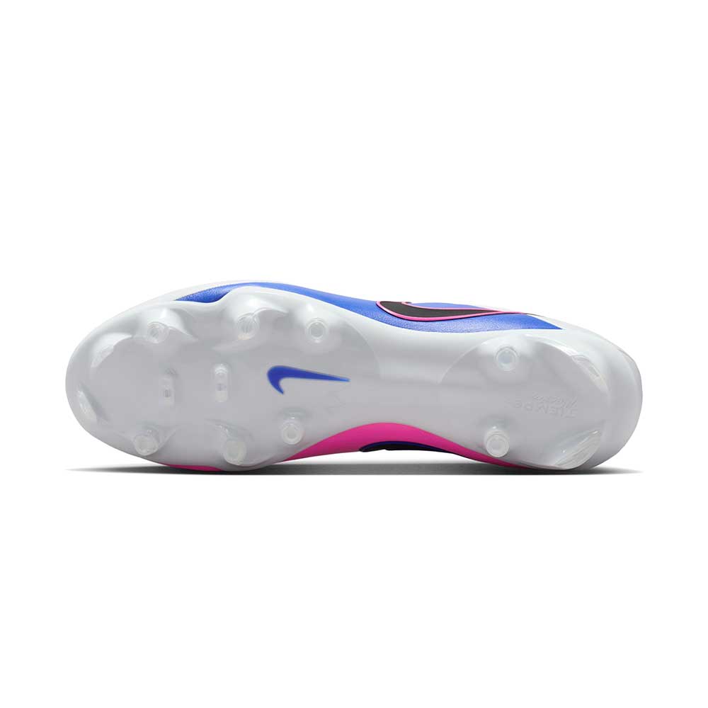 Men's Tiempo Maestro Academy FG/MG Soccer Cleat - White/Black/Racer Blue - Regular (D)