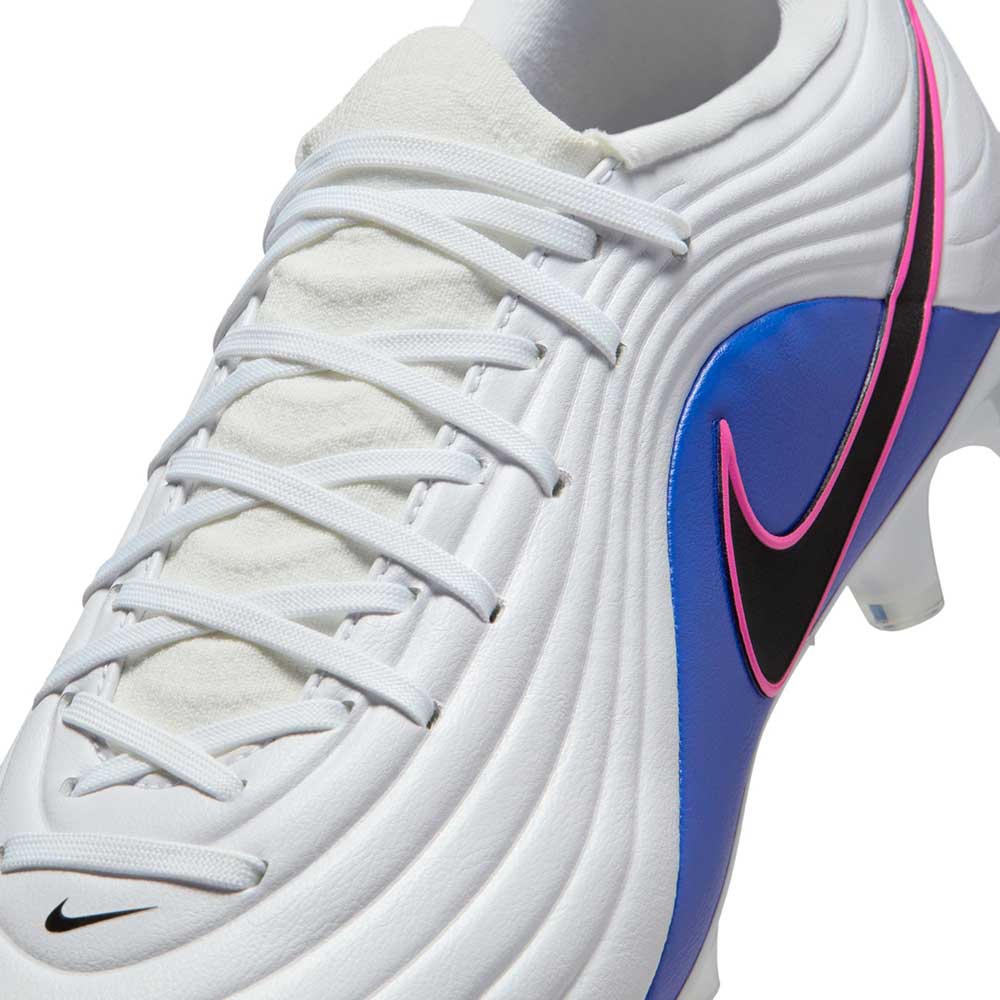 Men's Tiempo Maestro Academy FG/MG Soccer Cleat - White/Black/Racer Blue - Regular (D)