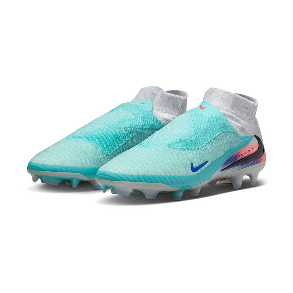Phantom 6 High Elite FG NU2 Soccer Cleat - Pistachio Frost/Hyper Orange - Regular (D)