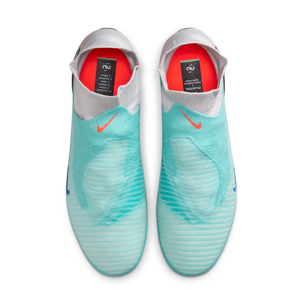 Phantom 6 High Elite FG NU2 Soccer Cleat - Pistachio Frost/Hyper Orange - Regular (D)