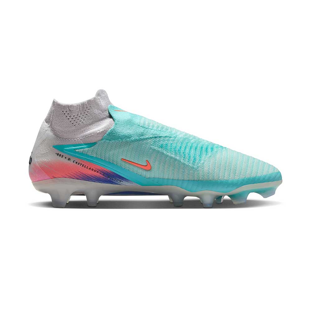 Phantom 6 High Elite FG NU2 Soccer Cleat - Pistachio Frost/Hyper Orange - Regular (D)
