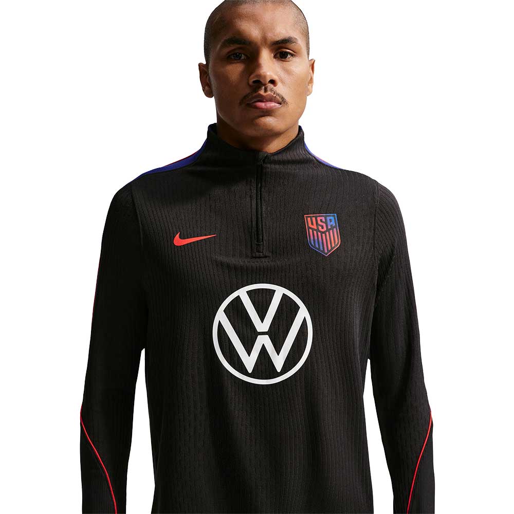 USMNT 2026 DF Strike Drill Top - Black/Deep Royal/Challenge Red