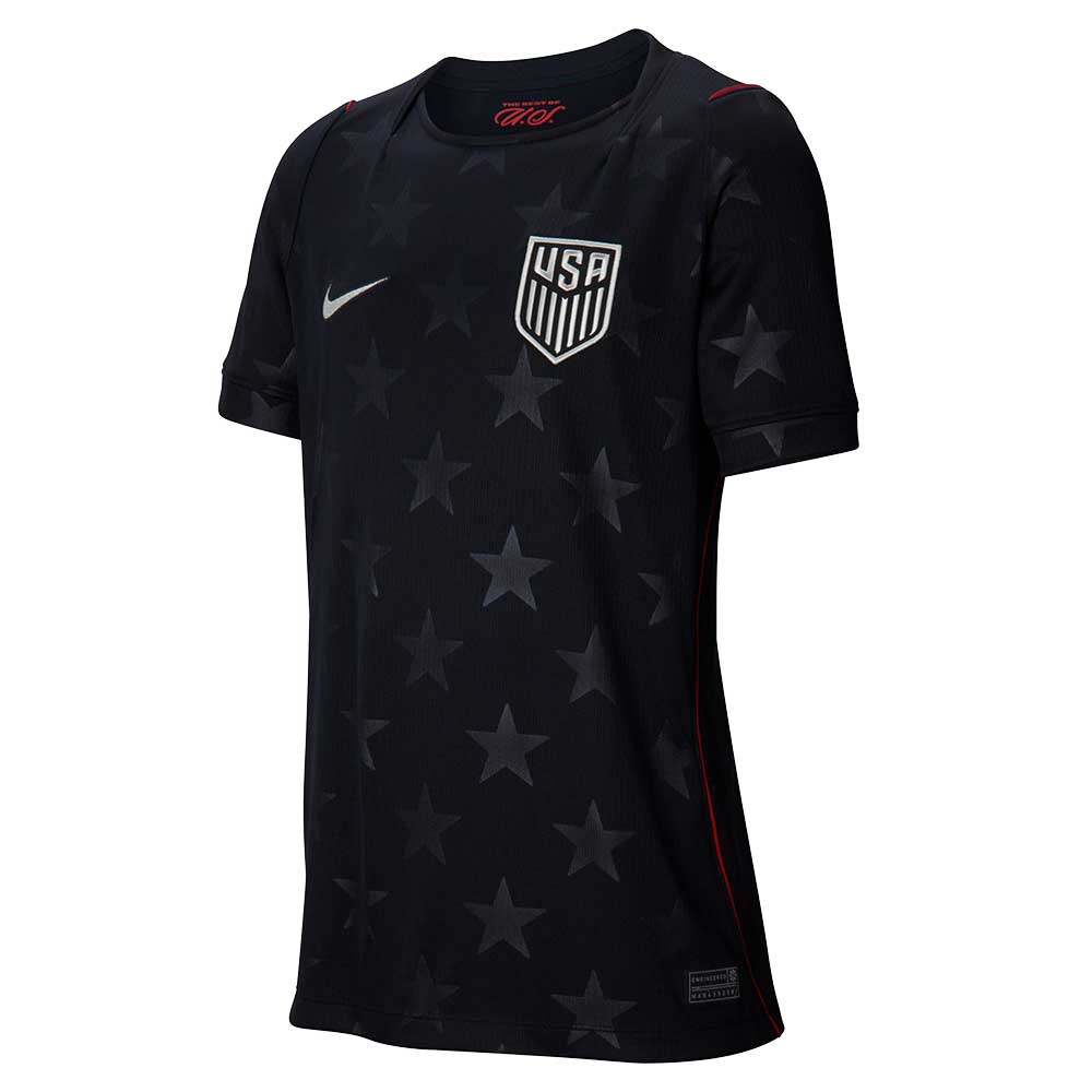 Youth USMNT 2026 DF SS Away Stadium Jersey - Dark Obsidian/Pure Platinum
