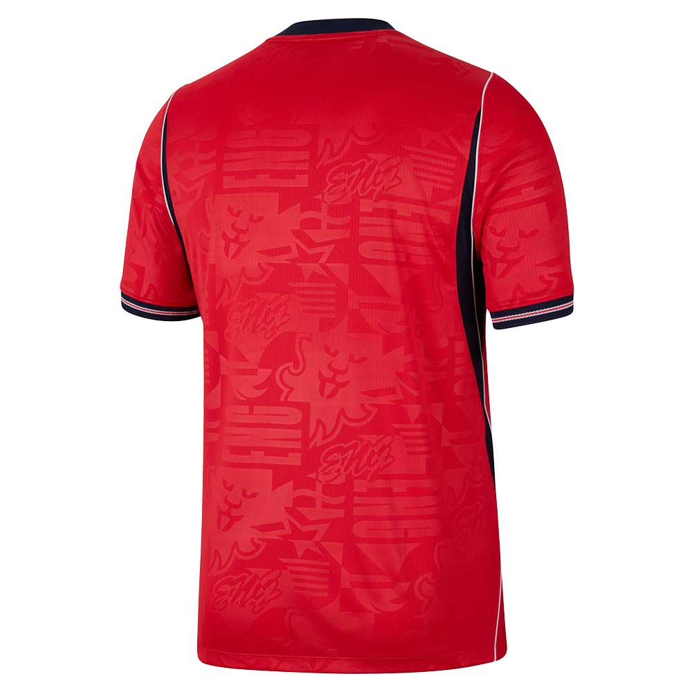 England DF Away Stadium Jersey - Speed Red/Obsidian/White