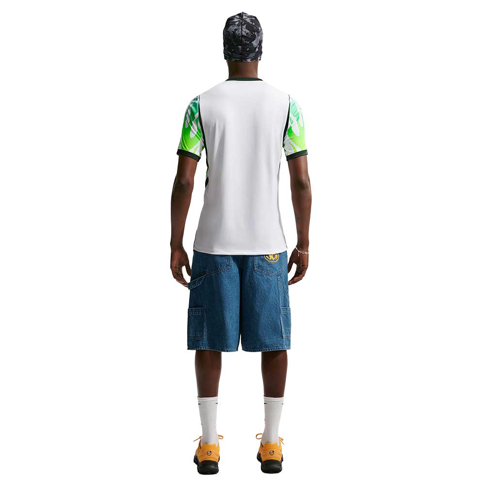 Nigeria DF Away Stadium Jersey - White/Green Glow/Black