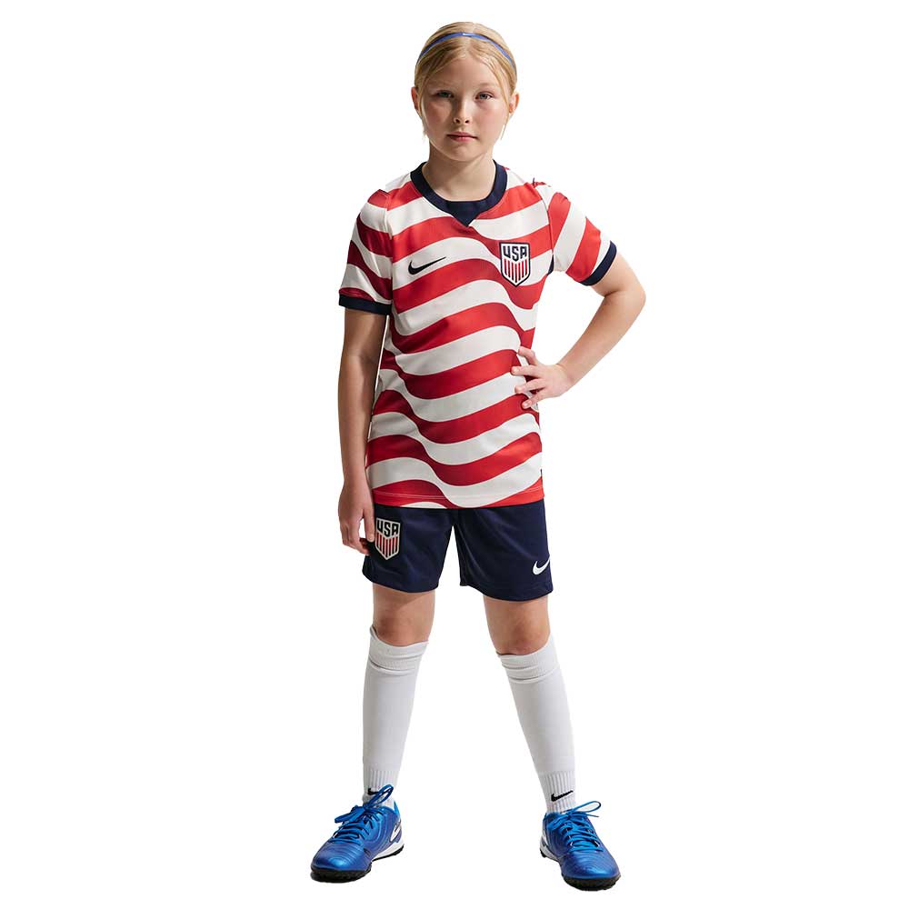 Youth USMNT 2026 DF SS Home Stadium Jersey - Sail/Midnight Navy/Midnight Navy