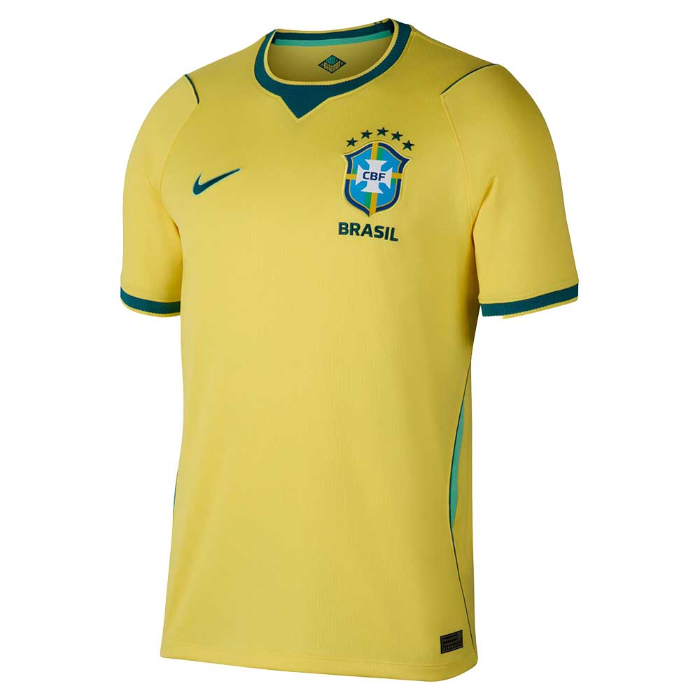 Brazil DF Home Stadium Jersey - Canary/Light Menta/Geode Teal