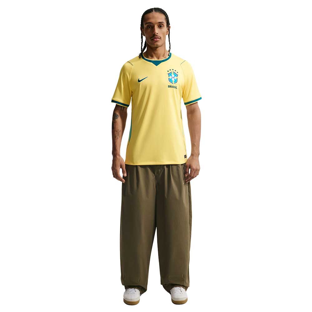 Brazil DF Home Stadium Jersey - Canary/Light Menta/Geode Teal