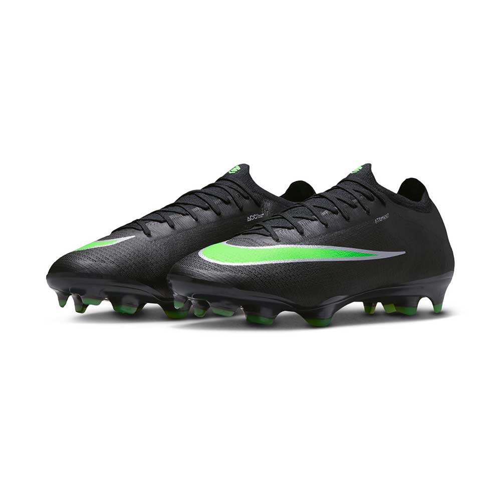 Vapor 17 Elite FG Soccer Cleat - Black/Black/Illusion Green - Regular (D)