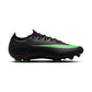 Vapor 17 Pro FG Soccer Cleat - Black/Black/Illusion Green- Regular (D)