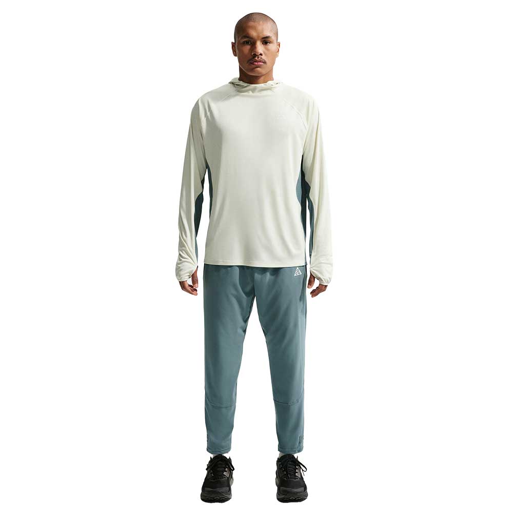 Men's ACG Dri-FIT UV Solar Chase Long Sleeve Hooded Top - Sea Glass/Mineral Slate