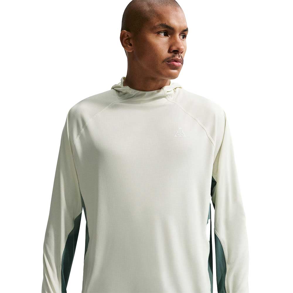 Men's ACG Dri-FIT UV Solar Chase Long Sleeve Hooded Top - Sea Glass/Mineral Slate