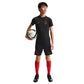 Youth USA DF Strike SS Top - Black/Deep Royal Blue/Challenge Red