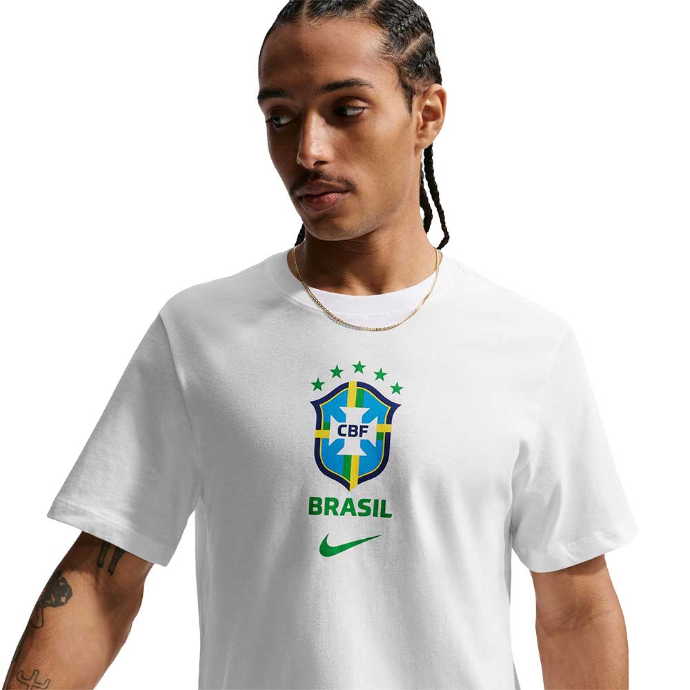 Brasil Crest Tee - White