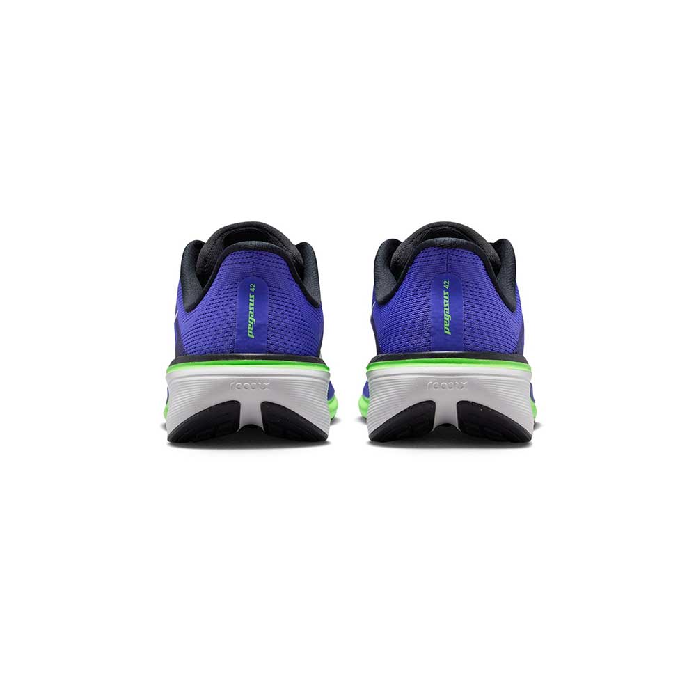 Youth Nike Pegasus 42 Running Shoe - Sapphire/Black/Lapis/Lime Blast - Regular (D)