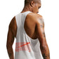 Men's Nike Dri-FIT Aeroswift Gfx Singlet - White/Bright Crimson