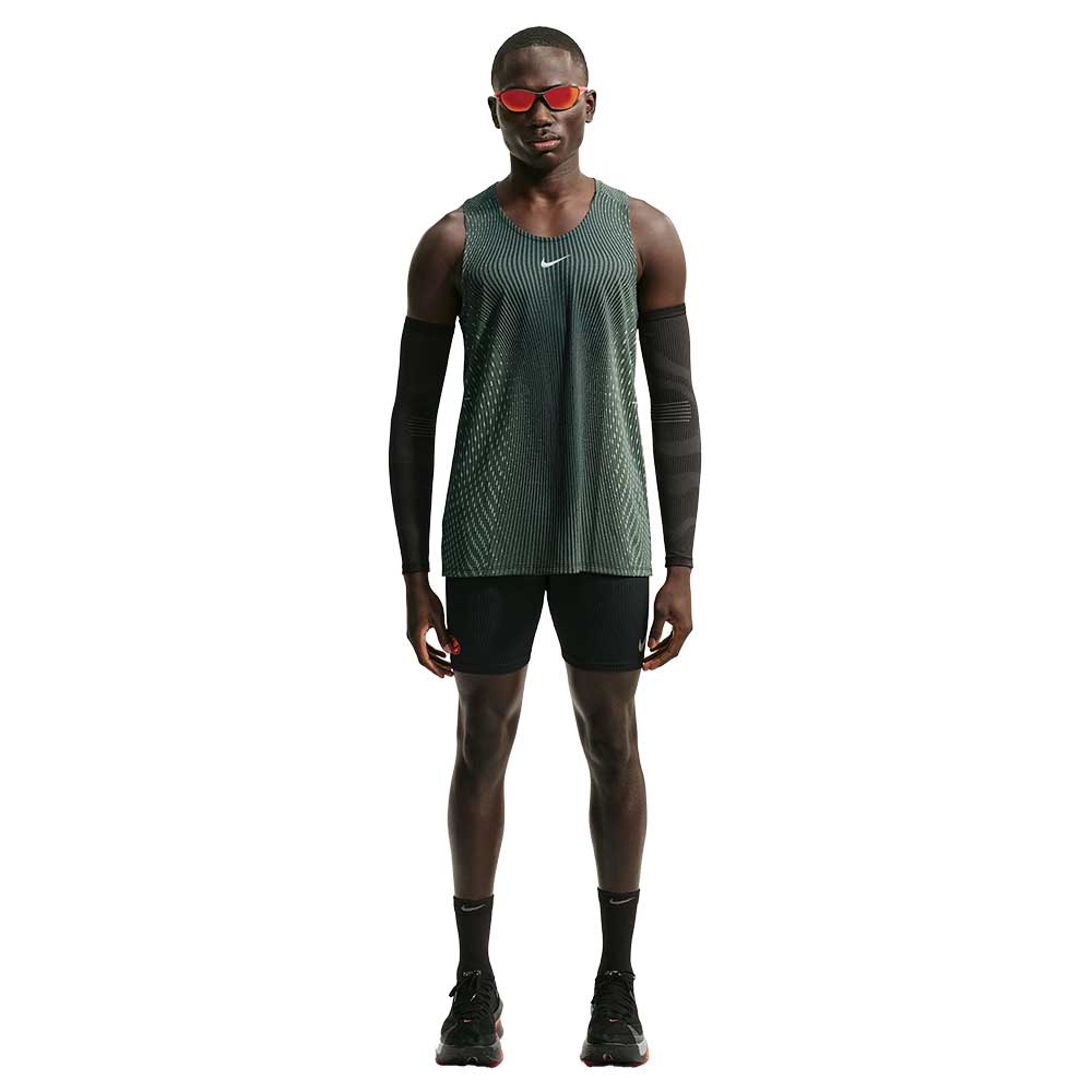 Men's Nike Stride Aero-FIT Tank - Black Voltage Green