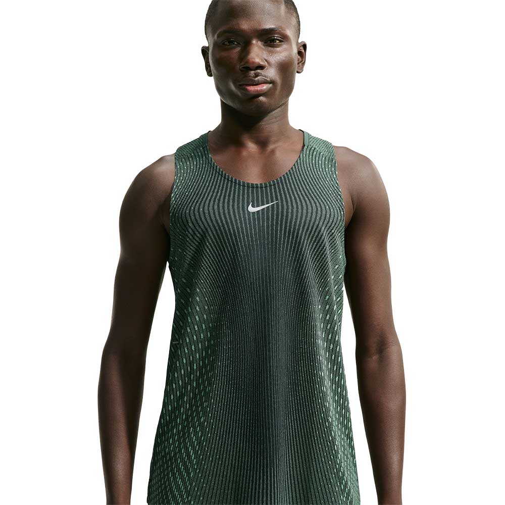 Men's Nike Stride Aero-FIT Tank - Black Voltage Green