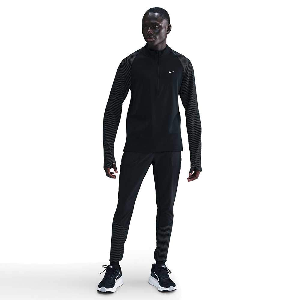 Men's Nike Dri-FIT Reflective 1/2 Zip - Black