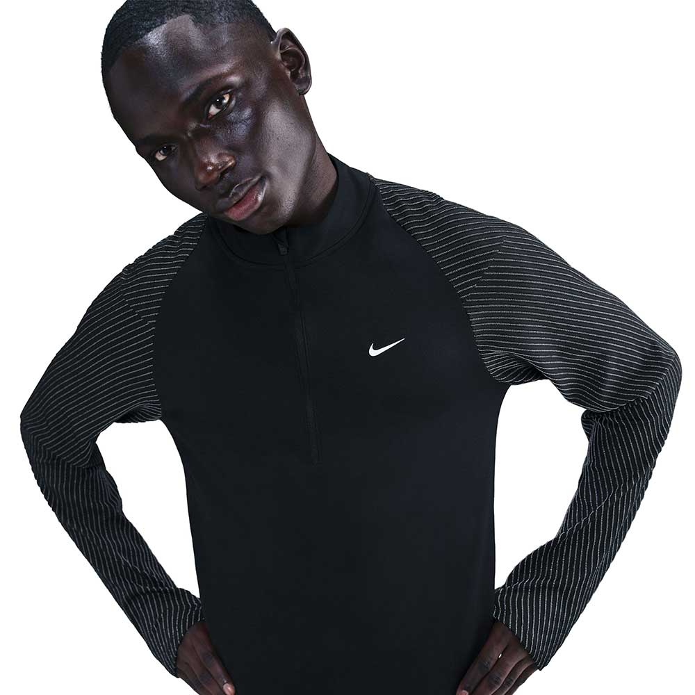 Men's Nike Dri-FIT Reflective 1/2 Zip - Black