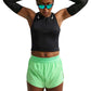 Women's Nike Aeroswift Crop Top - Black/White