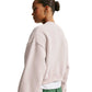 Women's Nike Studio Fleece Oversized Cropped Crew - Cream II/Sail