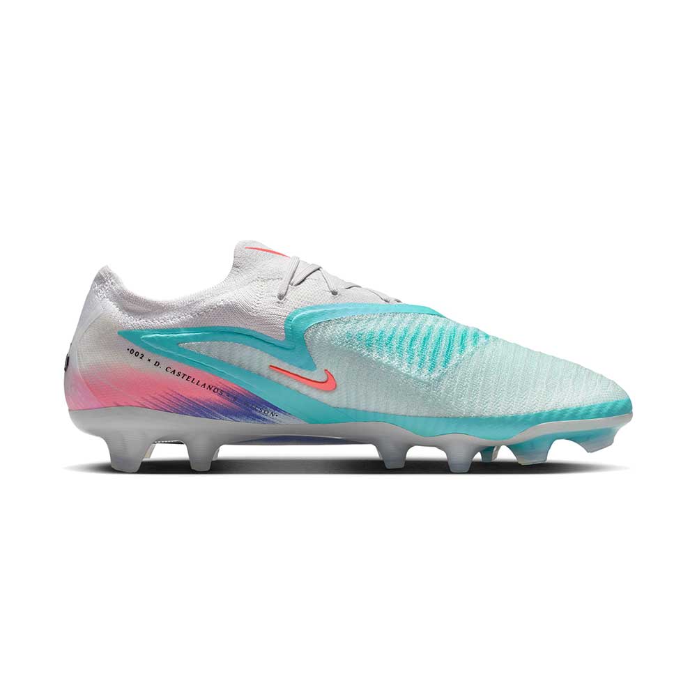 Phantom 6 Elite Low FG NU2 Soccer Cleat - Pistachio Frost/Hyper Orange - Regular (D)