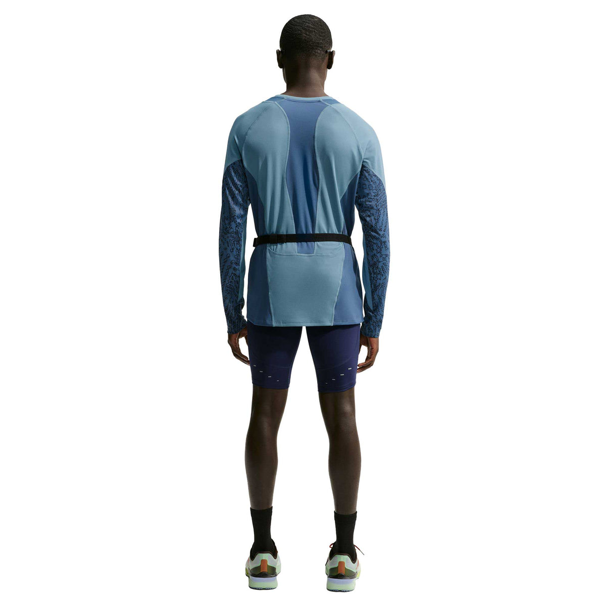 Men's Nike Dri-FIT Winterized Long Sleeve Running Top - Smokey Blue/New Slate