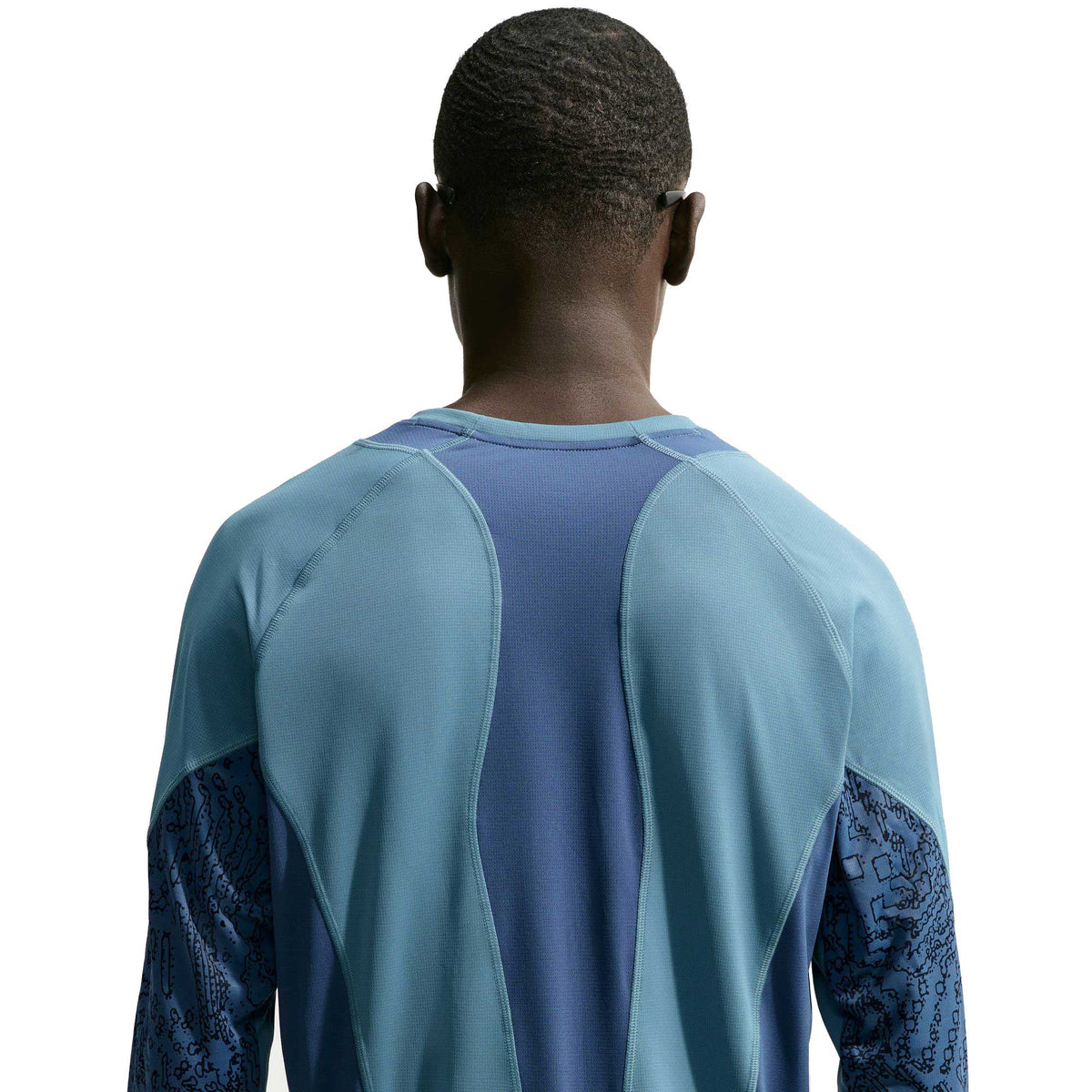 Men's Nike Dri-FIT Winterized Long Sleeve Running Top - Smokey Blue/New Slate