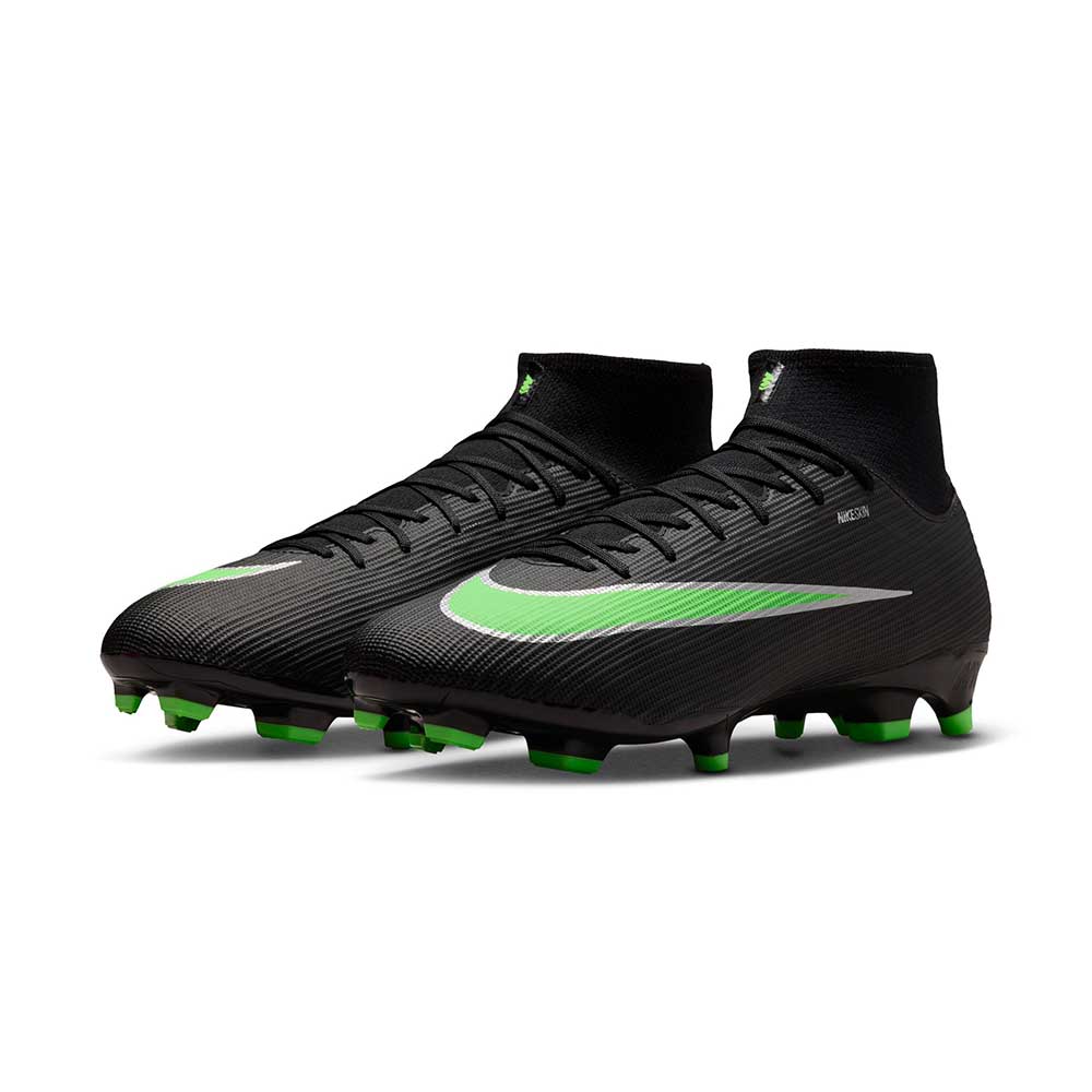 Superfly 11 Academy FG/MG Soccer Cleat - Black/Illusion Green/Black - Regular (D)