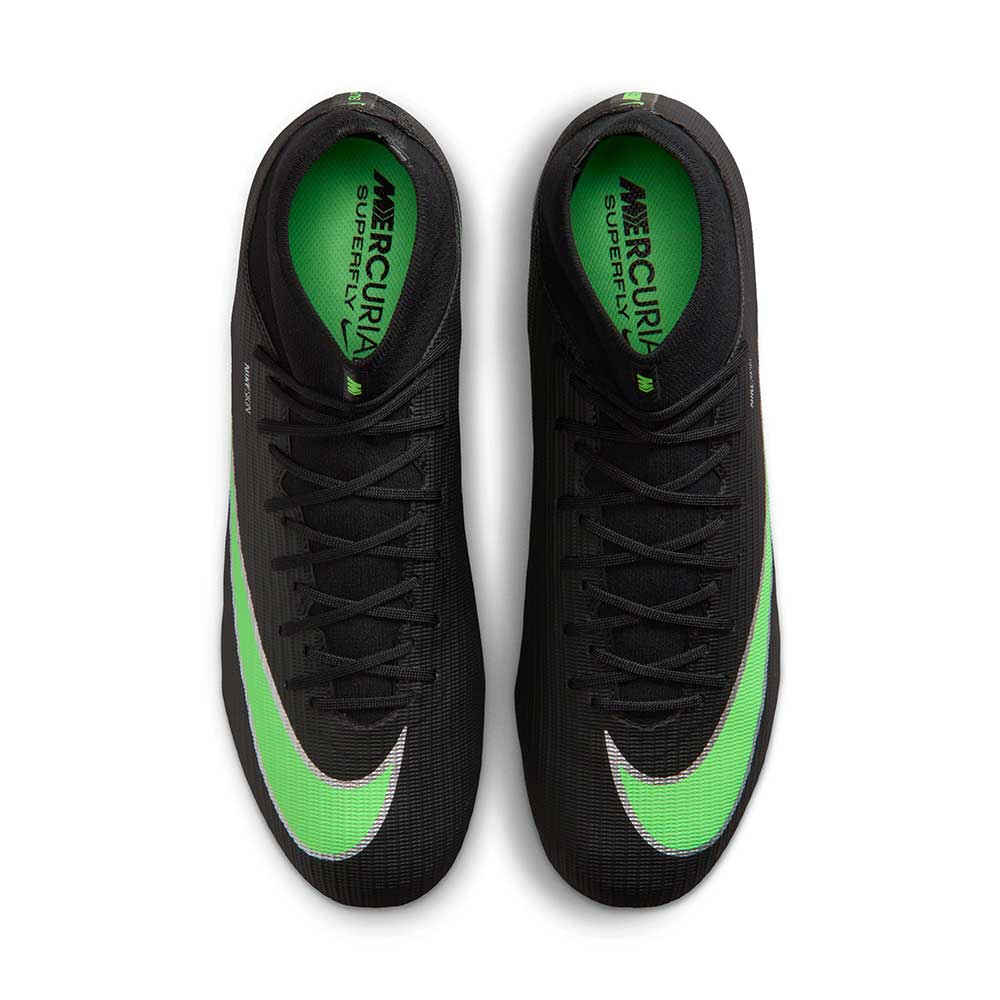 Superfly 11 Academy FG/MG Soccer Cleat - Black/Illusion Green/Black - Regular (D)