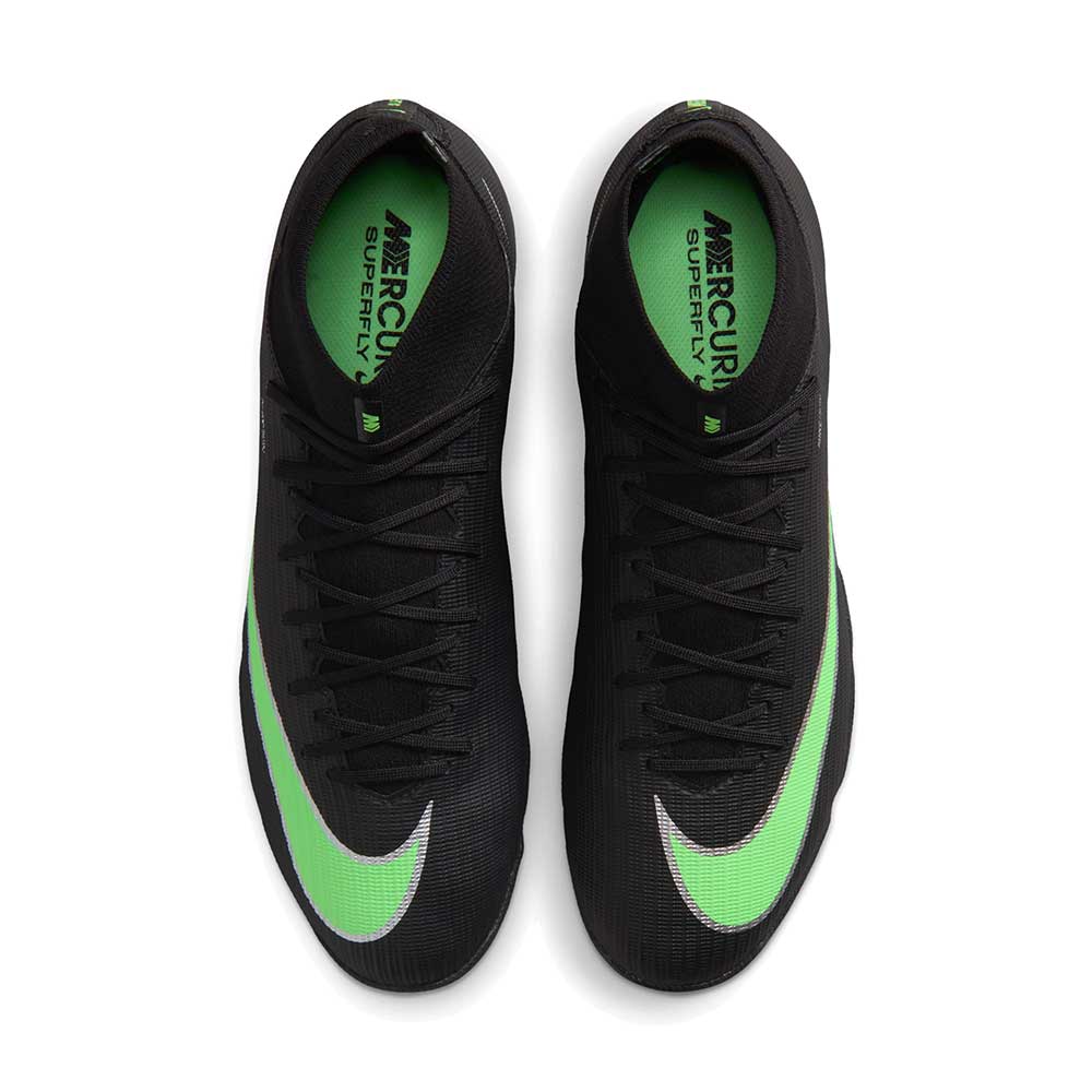 Superfly 11 Academy TF Soccer Shoe - Black/Illusion Green/Black - Regular (D)