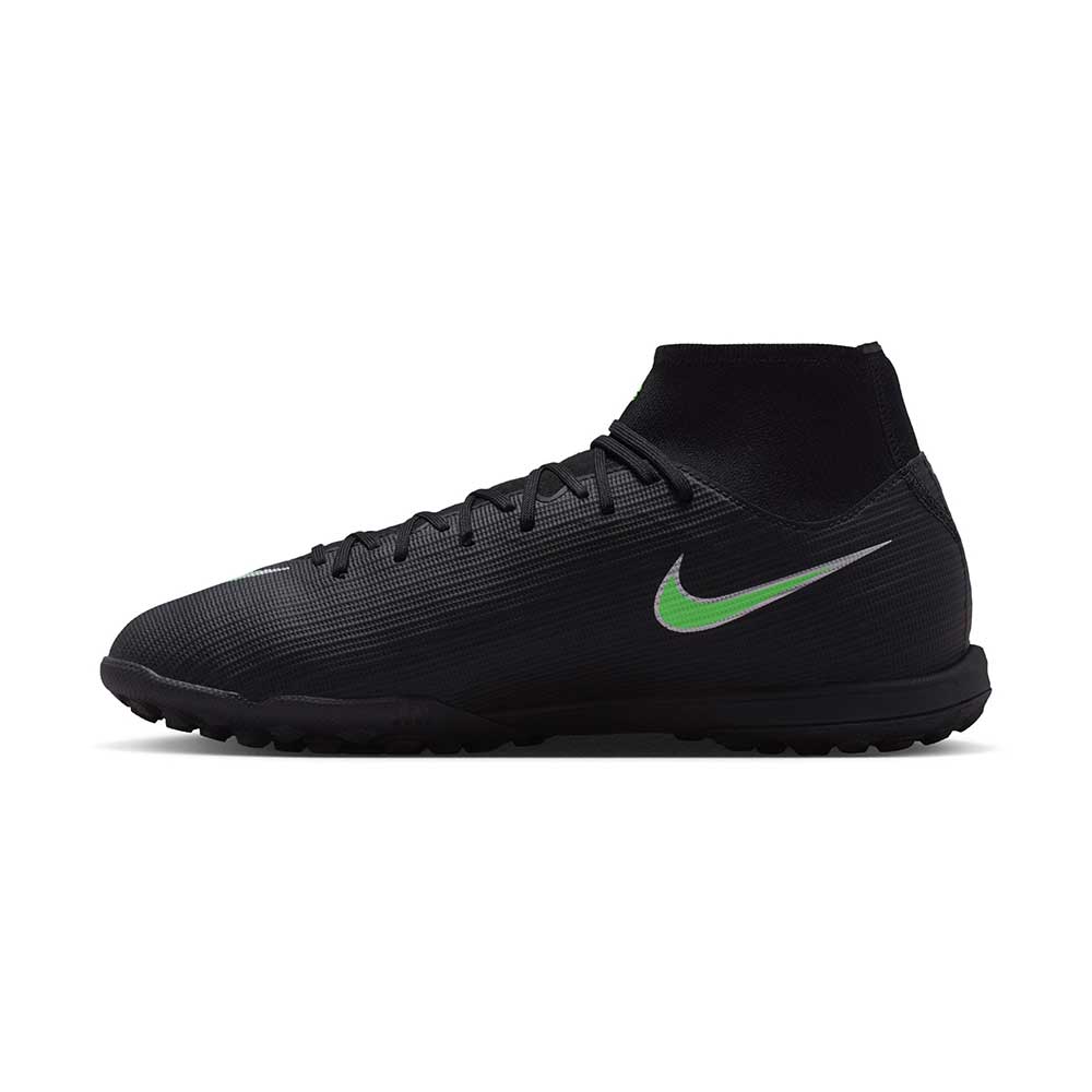 Superfly 11 Academy TF Soccer Shoe - Black/Illusion Green/Black - Regular (D)