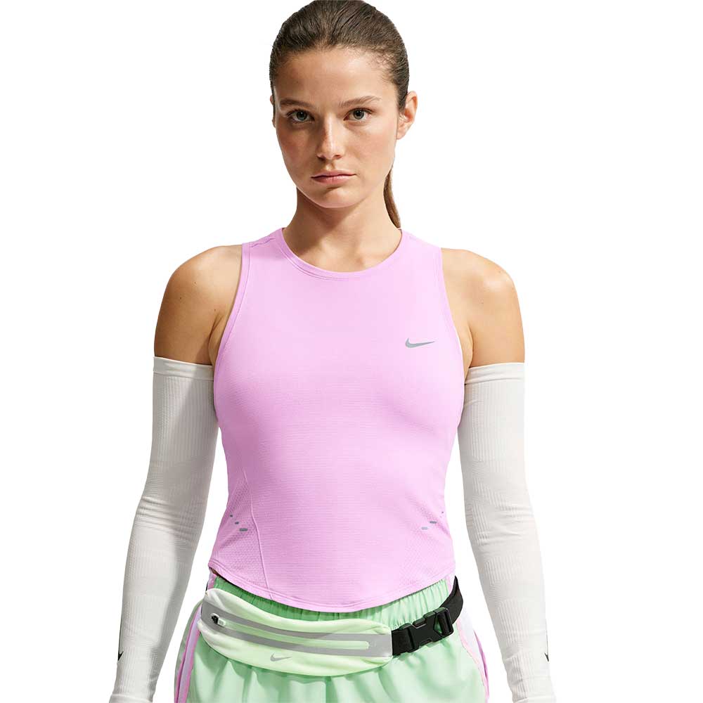 Women's Nike Swift Dri-FIT Seamless Cropped Tank - Pink Rise