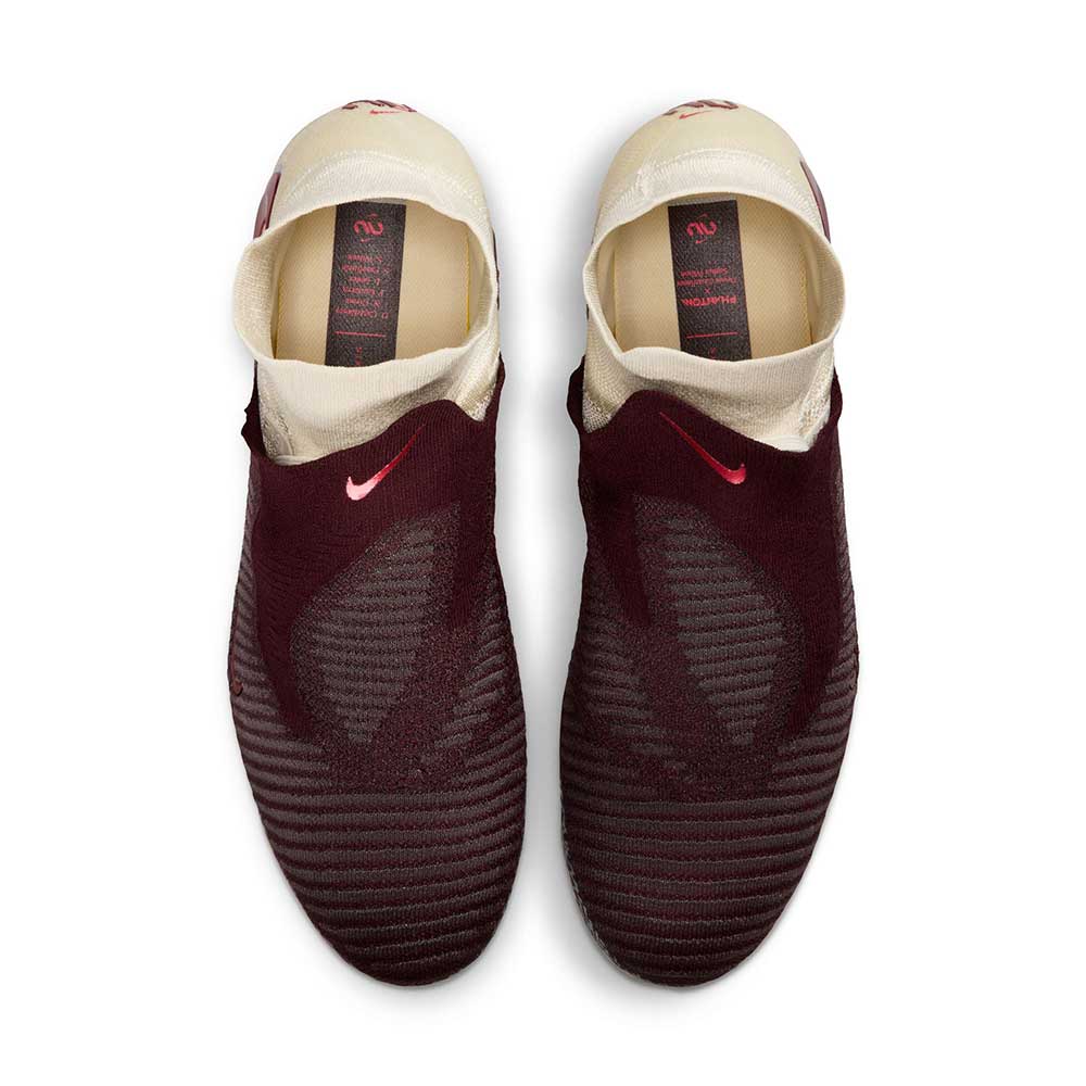 Phantom 6 High Elite FG NU3 Soccer Cleat - Burgundy Crush/University Red/Fossil - Regular (D)