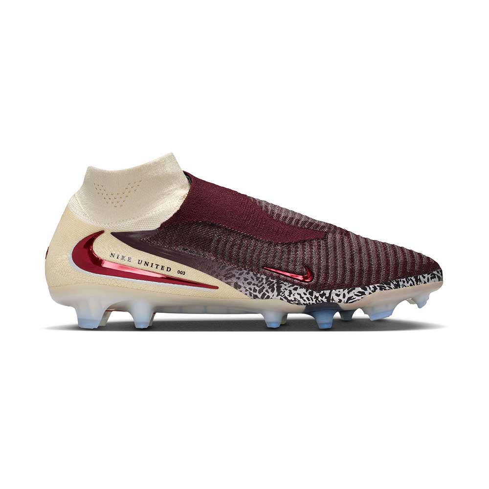 Phantom 6 High Elite FG NU3 Soccer Cleat - Burgundy Crush/University Red/Fossil - Regular (D)