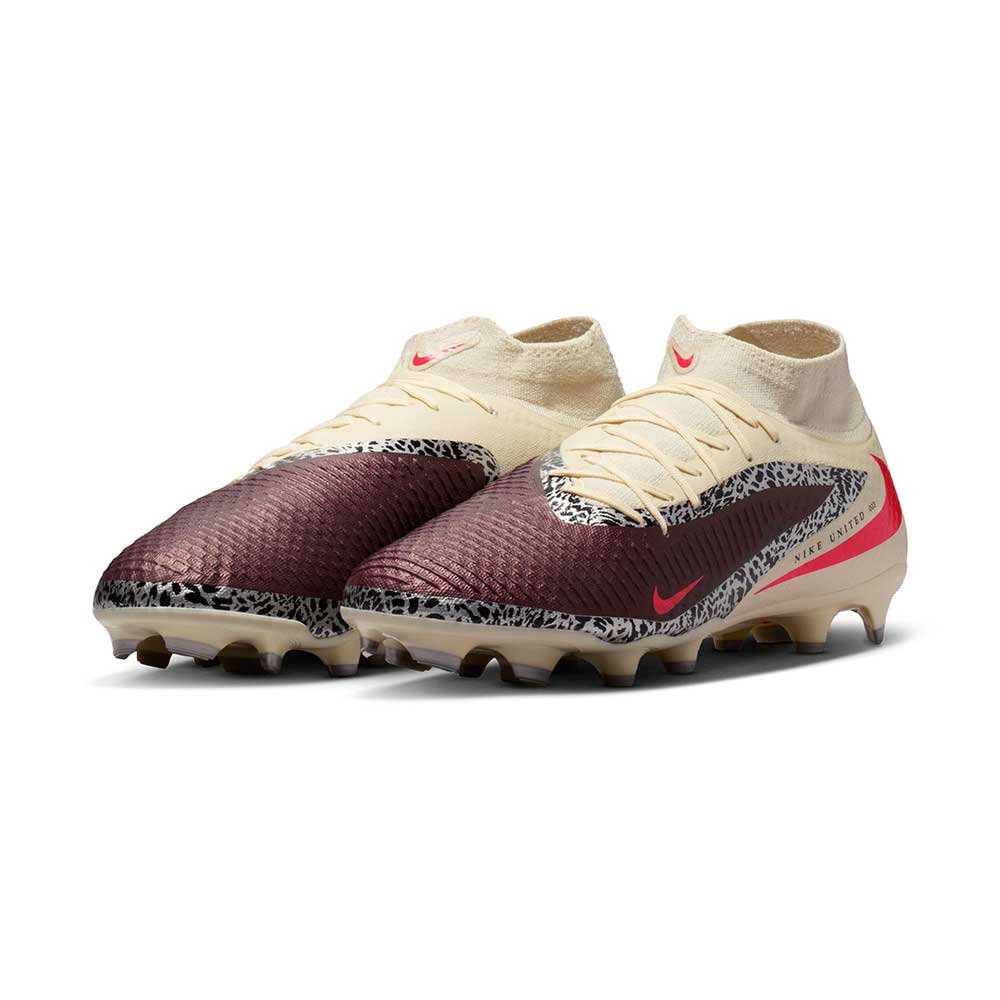 Phantom 6 High Academy FG/MG NU3 Soccer Shoe - Burgundy Crush/University Red - Regular (D)