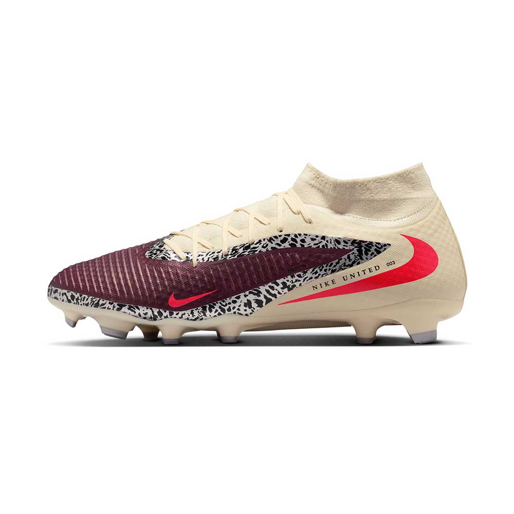 Phantom 6 High Academy FG/MG NU3 Soccer Shoe - Burgundy Crush/University Red - Regular (D)