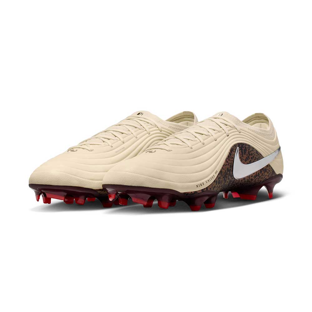 Tiempo Maestro Elite FG NU3 Soccer Cleat - Fossil/Metallic Silver/Burgundy Crush - Regular (D)
