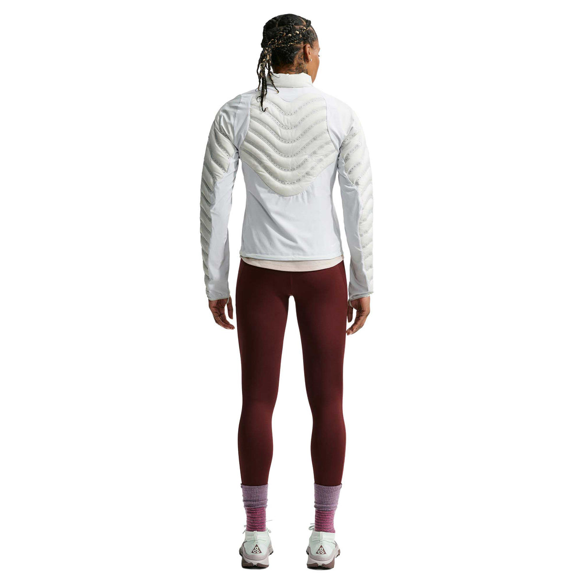 Women's Nike ACG Dri-FIT High-Waisted 7/8 Trail Running Leggings - Mystic Dates/Summit White