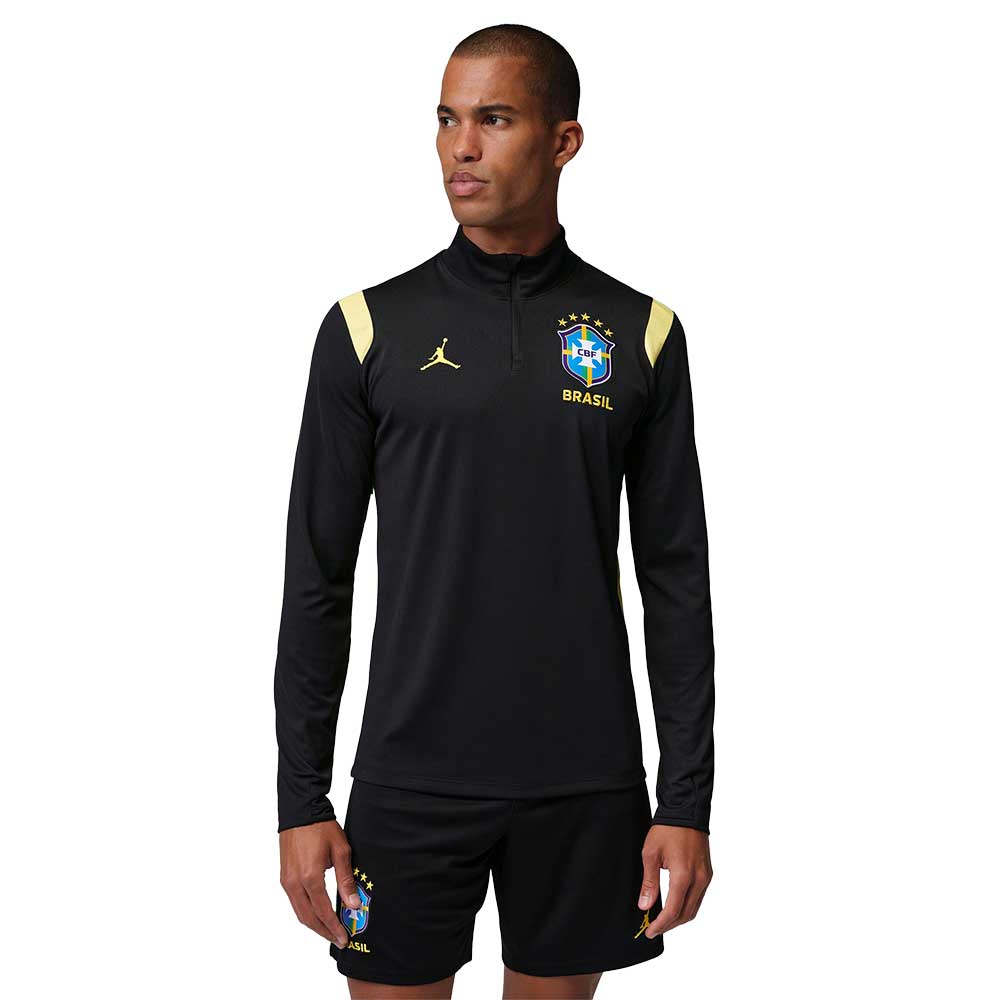 Men's CBF DF Academy Drill Top - Black/Yellow/Infared 23