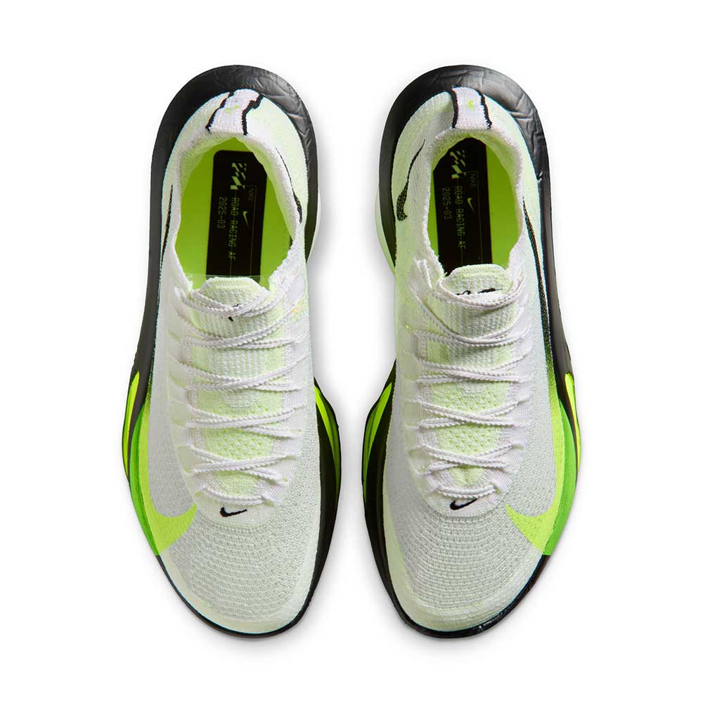 Men's Air Zoom Alphafly Next% 3 Running Shoe - White/Black/Volt/Barely Volt - Regular (D)