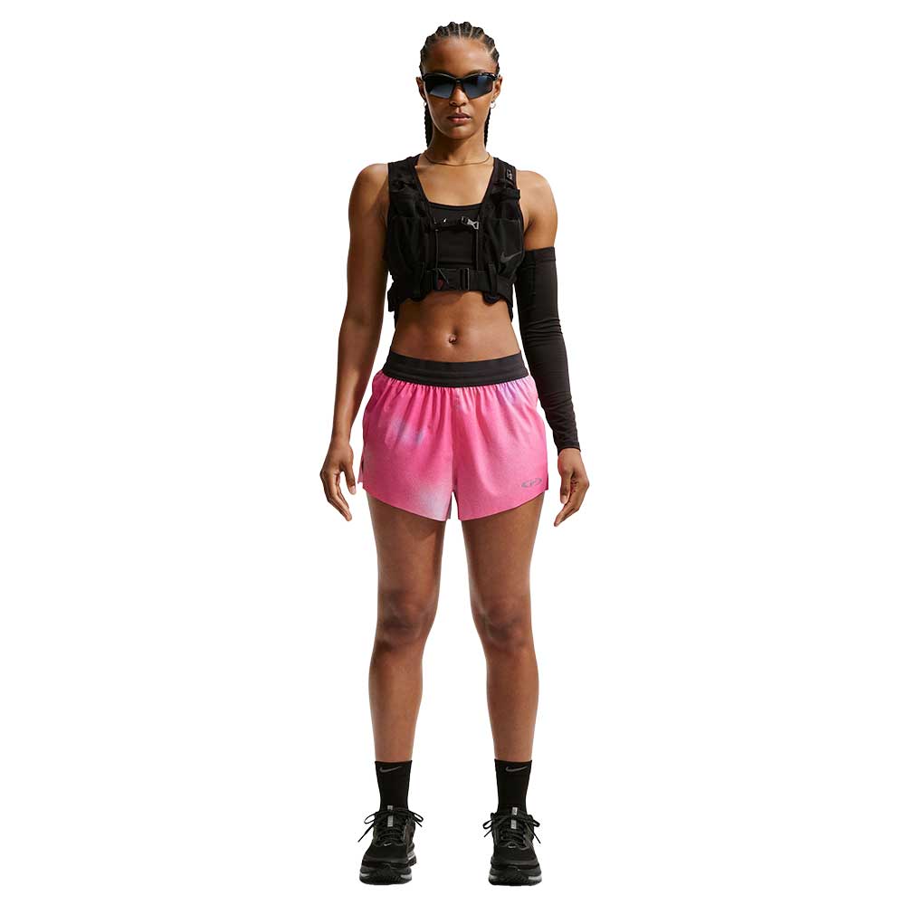 Women's Nike Dri-FIT Swift Mid-Rise 2.5" Short - Hyper Pink