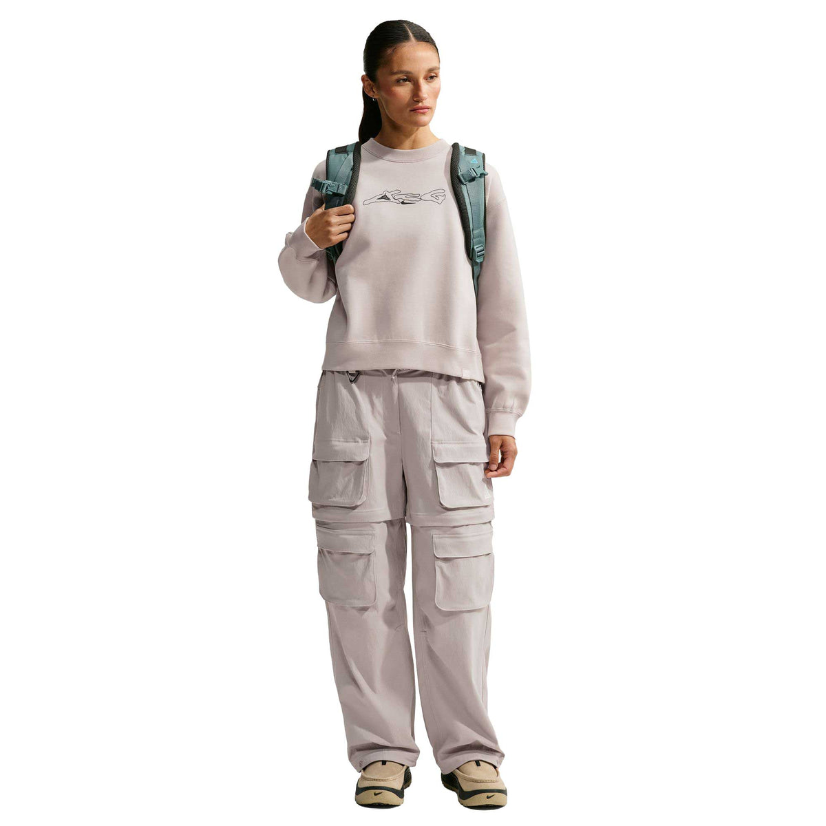 Women's Nike ACG Tuff Fleece - Cream II/Summit White
