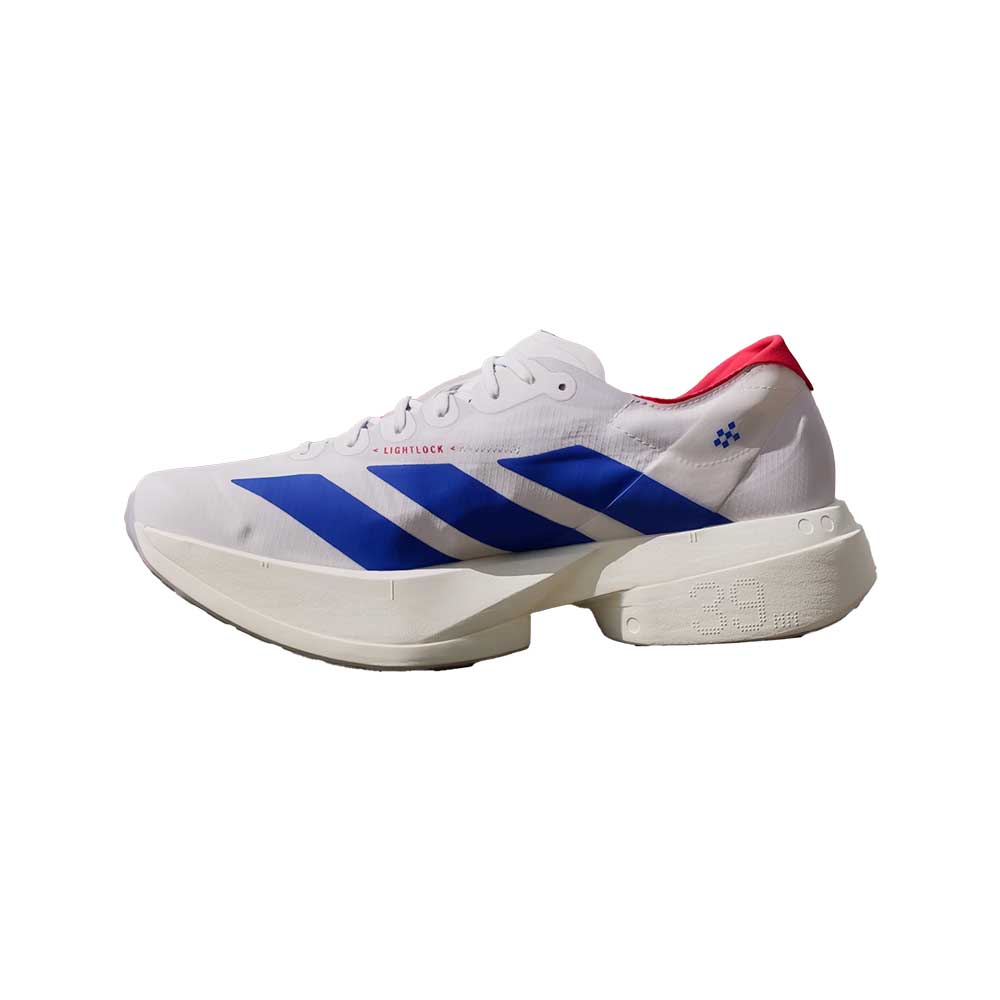 Men's Adizero Adios Pro 4 Running Shoe - Fwr White/Team Royal Blue/Pure Ruby - Regular (D)
