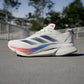 Men's Adizero Boston 12 Running Shoe - Core White/Dark Blue/Pure Ruby - Regular (D)