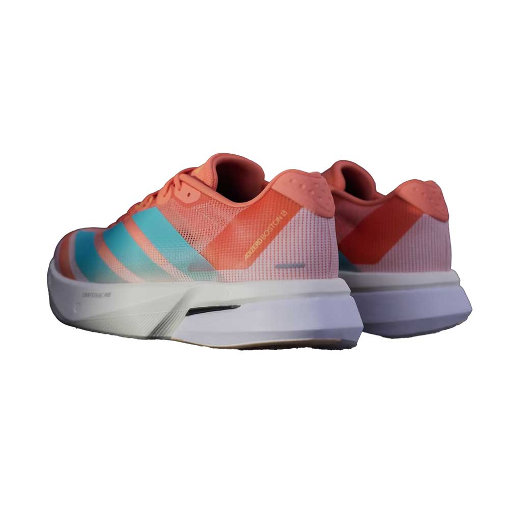 Women's Boston 13 Running Shoe - Semi Coral/Flash Aqua/Flash Orange - Regular (B)
