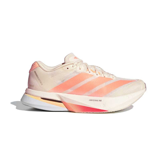 Women's Adizero Boston 13 Running Shoe - Off White/Beam Orange/Acid Orange - Regular (B)